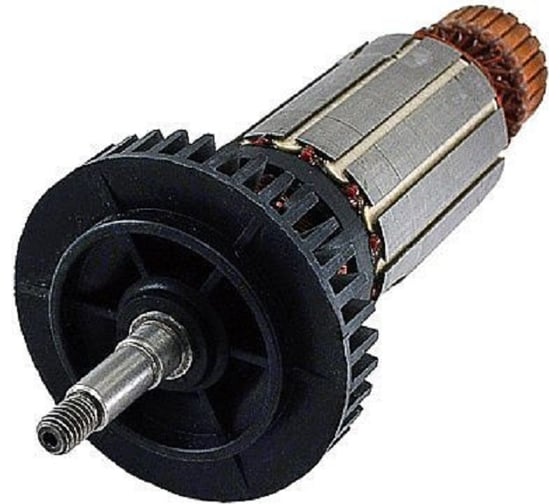 Якорь (ротор) аналог для УШМ Metabo W7-125 без регулировки TORGWIN IK-125