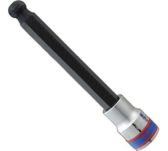 Торцевая насадка бита с шаровым окончанием 1/2", HEX 6мм, L140мм KING TONY 40D006 1