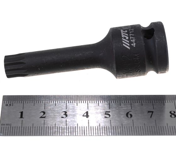 Головка торцевая ударная SPLINE (1/2"; M12; 78 мм) JTC JTC-447712