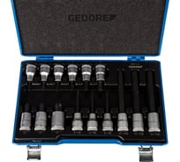Набор торцевых головок с отверточными вставками GEDORE 1/2" 5-17 мм 6129360