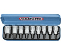 Набор торцевых головок с отверточными вставками GEDORE 1/2" 5-17 мм 6156250
