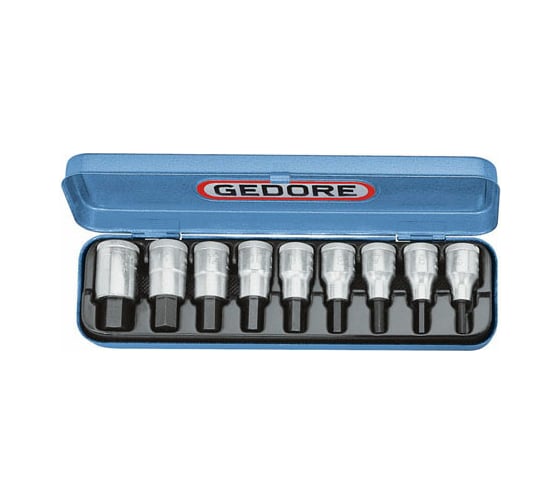 Набор торцевых головок с отверточными вставками GEDORE 1/2" 5-17 мм 6156250