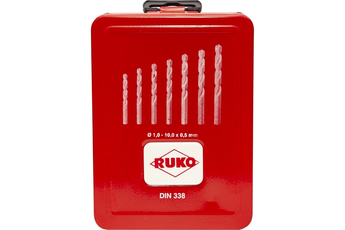  сверл по металлу (1.0-10 мм) 19 шт. RUKO 214214 - выгодная цена .