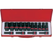 Набор ударных глубоких шестигранных торцевых головок 1/2", 3/8" - 1-1/4", 15шт KING TONY 4416SP