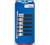 Набор торцевых насадок 1/2", RIBE М9-М16, 100мм, 6шт KING TONY 4116PR