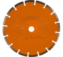 Диск алмазный BASIC сегментный по железобетону (230х22.2 мм) Solga Diamant 12803230