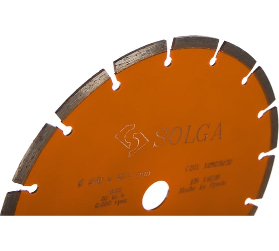Диск алмазный BASIC сегментный по железобетону (230х22.2 мм) Solga Diamant 12803230