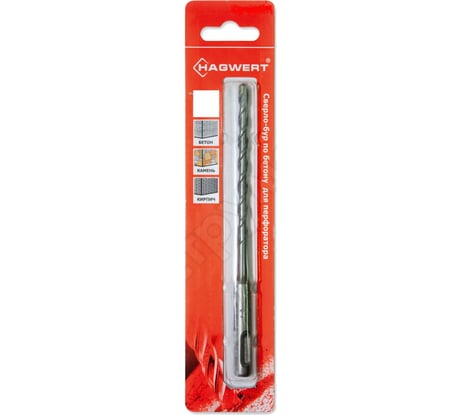 Cверло-бур по бетону (10х460 мм; SDS+) Hagwert 562023