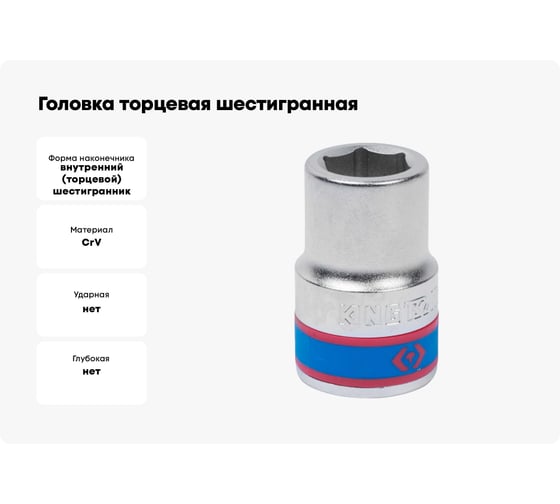 Головка торцевая шестигранная (45 мм; 3/4") KING TONY 633545M