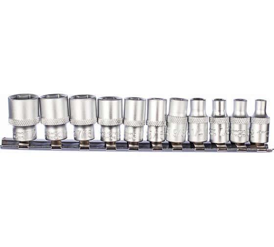 Набор головок 6-ти гранных (5/32"-1/2"; 1/4") 11 шт. Дело Техники 600411
