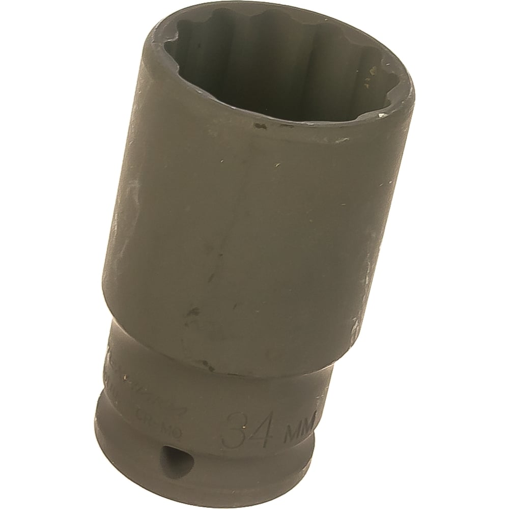 Головка ударная 12-гранная глубокая 1/2"DR 34 мм (Дело Техники)
