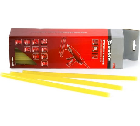 Стержни клеевые желтые (11 мм; 300 мм; 34 шт.) MATRIX 930743