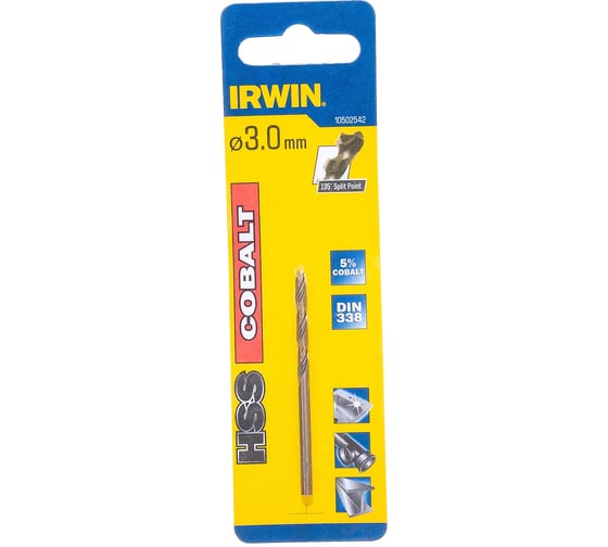 Сверло по металлу Cobalt (3х61) Irwin 10502542
