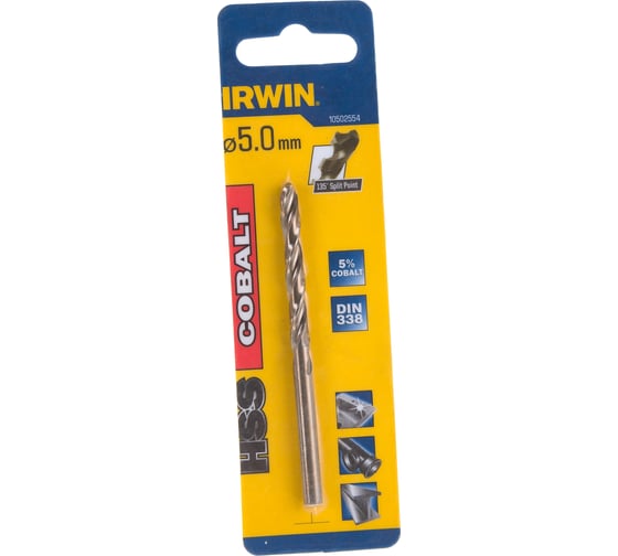 Сверло по металлу Cobalt (5х86) Irwin 10502554