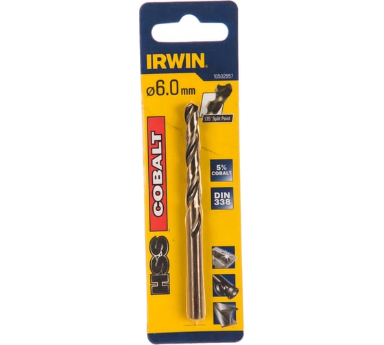 Сверло по металлу Cobalt (6х93) Irwin 10502557