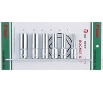 Комплект 6-ти гранных торцевых головок (8-19 мм; 1/2"; 6 шт.) Hans 4601MD
