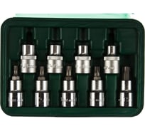 Комплект торцевых головок E-Star (Е10-Е16) и Torx (Т30-Т55) 1/2" 9 шт. Hans 4609ET