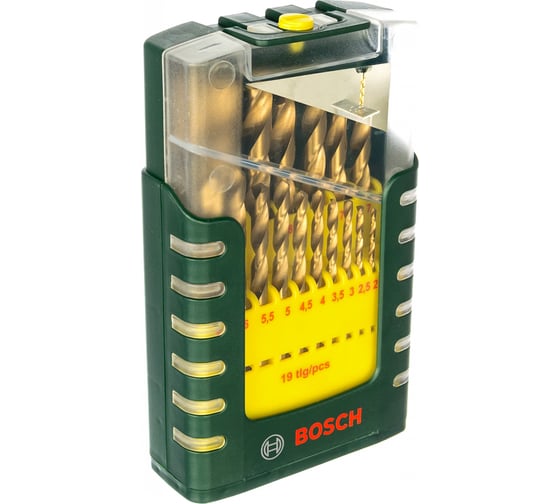 Набор сверл по металлу HSS-TiN (1-10 мм; 19 шт) Bosch 2607017152