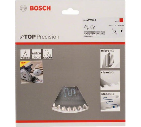 Пильный диск по дереву (165x20 мм; 48T) Bosch 2608642384
