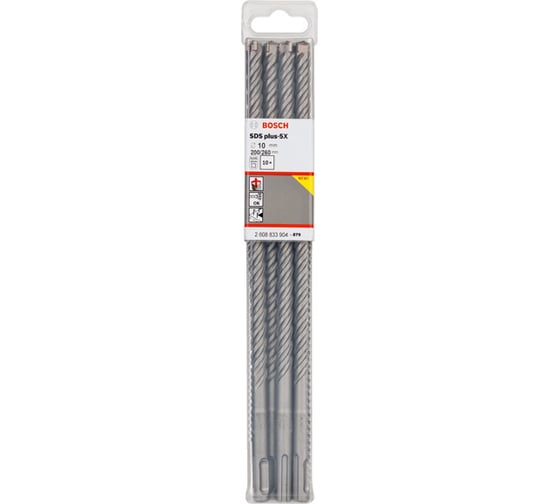 Бур по бетону SDS-plus-5X (10x200x260 мм) 10 шт. Bosch 2608833904