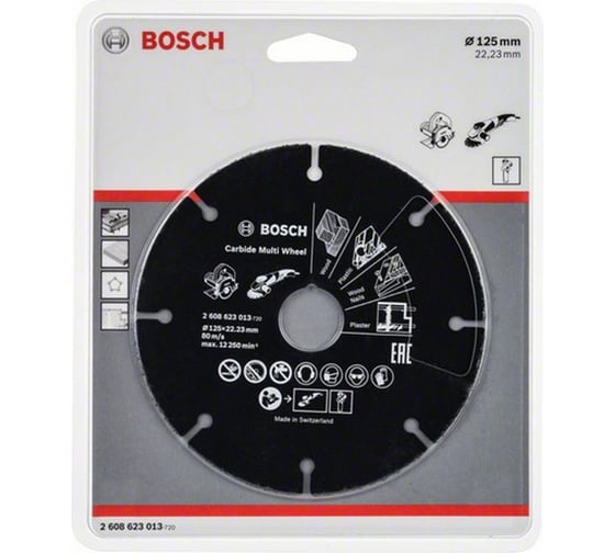 Круг отрезной универсальный (125х22.2 мм) Bosch 2608623013