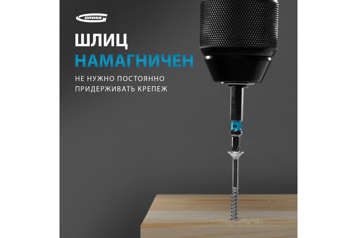 Набор бит TORX (Т30; 50 мм) 10 шт. GROSS 11472 - выгодная цена, отзывы ...