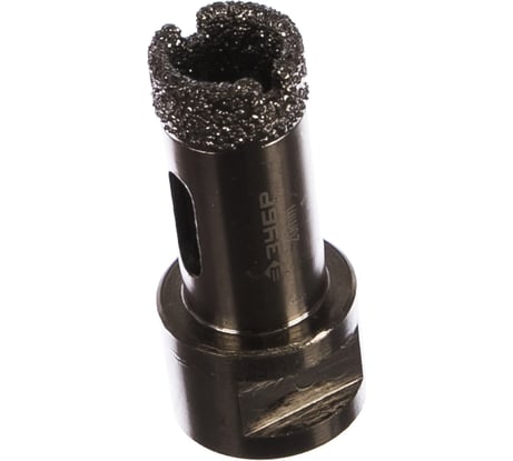 Высокоскоростная алмазная коронка по керамограниту и железобетону ЗУБР Профессионал М14, вакуумное спекание, 20 мм, для УШМ 29865-20