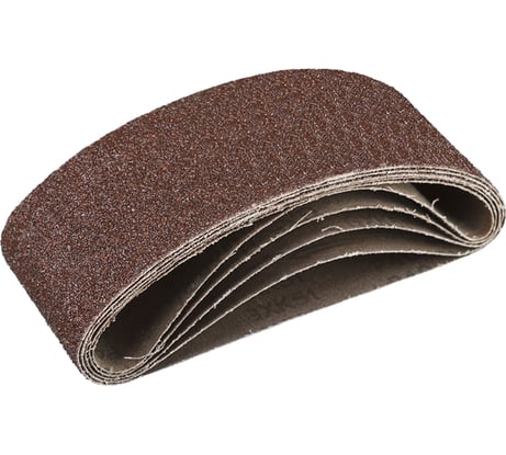 Лента шлифовальная бесконечная СТАНДАРТ на тканевой основе (5 шт; 75х457 мм; P60) для ЛШМ Зубр 35341-060