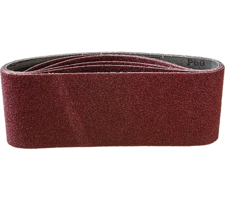 Лента шлифовальная бесконечная СТАНДАРТ на тканевой основе (5 шт; 100х610 мм; P60) для ЛШМ Зубр 35343-060