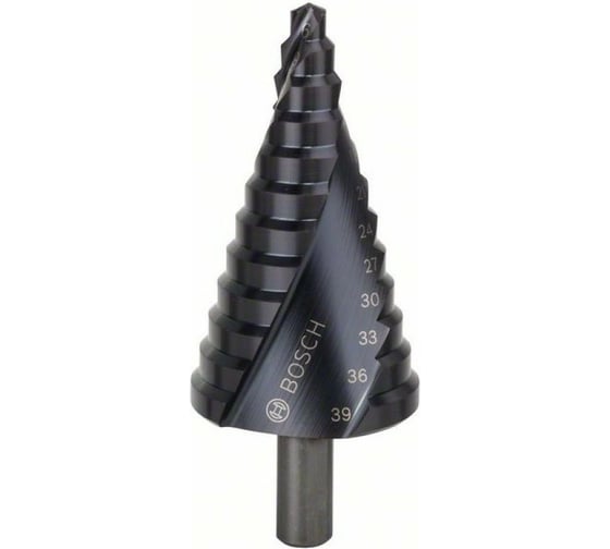Ступенчатое сверло HSS-AlTiN 12 ступеней, 6-39 мм Bosch 2608588068