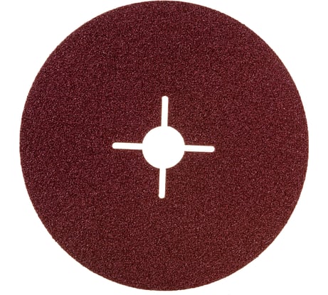 Круг шлифовальный ПРОФИ фибровый (5 шт; 150х22 мм; P60) для УШМ Зубр 35585-150-060