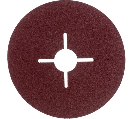 Круг шлифовальный ПРОФИ фибровый (5 шт; 115х22 мм; P100) для УШМ Зубр 35585-115-100