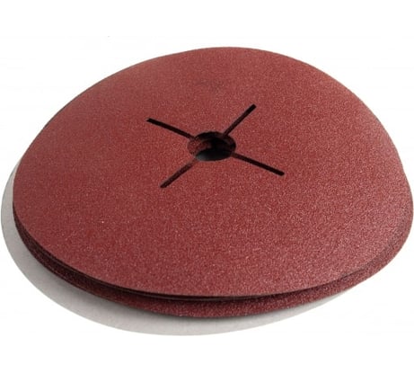 Круг шлифовальный ПРОФИ фибровый (5 шт; 180х22 мм; P24) для УШМ Зубр 35585-180-024