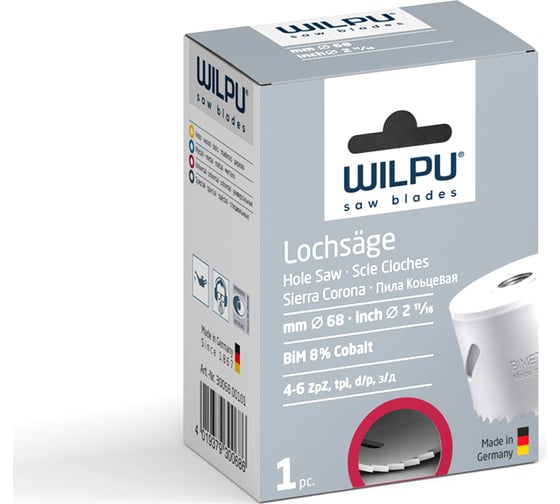 Коронка Bi-metall крупный зуб (98х38 мм) WILPU 3009800101