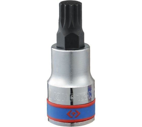 Насадка-бита торцевая (1/2"; SPLINE M10; 60 мм) KING TONY 402610 1