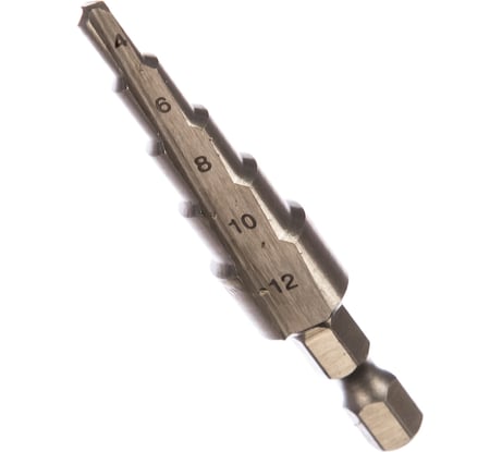 Сверло ступенчатое по металлу (4-12 мм; 5 ступеней; 65 мм) STAYER 29660-4-12-5