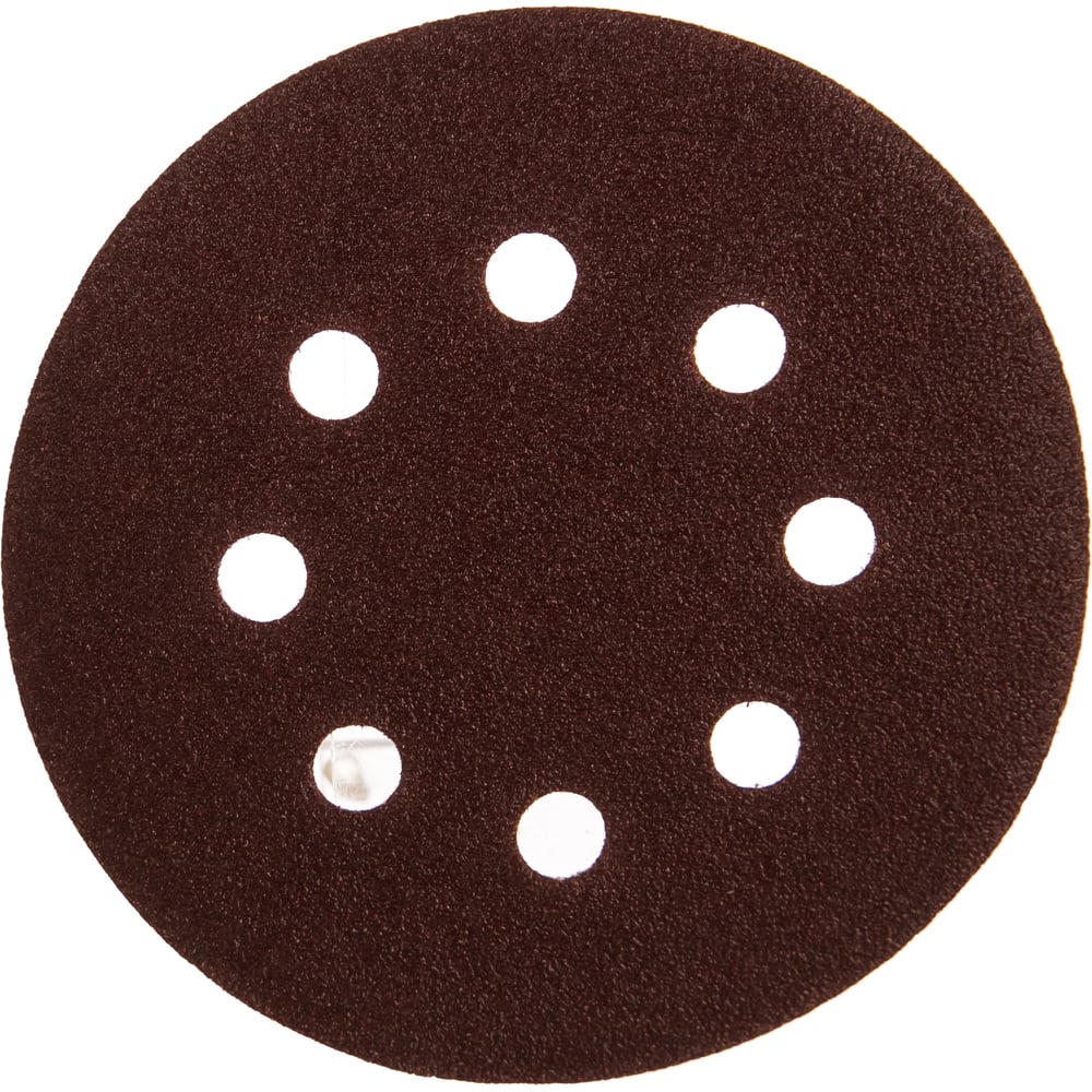 Круг шлифовальный СТАНДАРТ (5 шт; 125 мм; 8 отв; Р80) Зубр 35350-125 ...