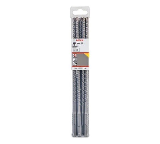 Сверло ударное 10 шт. SDS plus-5X (8x200x260 мм) Bosch 2608833901