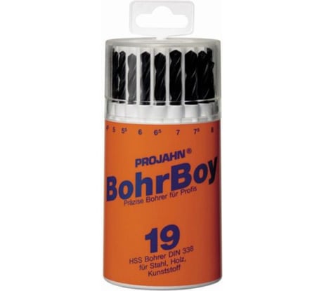 Набор сверл по металлу (1-10 мм; 19 шт.) PROJAHN 60500