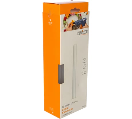 Клеевые стержни кристально прозрачные (11 мм; 250 мм) 40 шт. STEINEL 006822