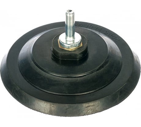 Диск резиновый шлифовальный с липучкой (125 мм; М14) + переходник FIT IT 39624