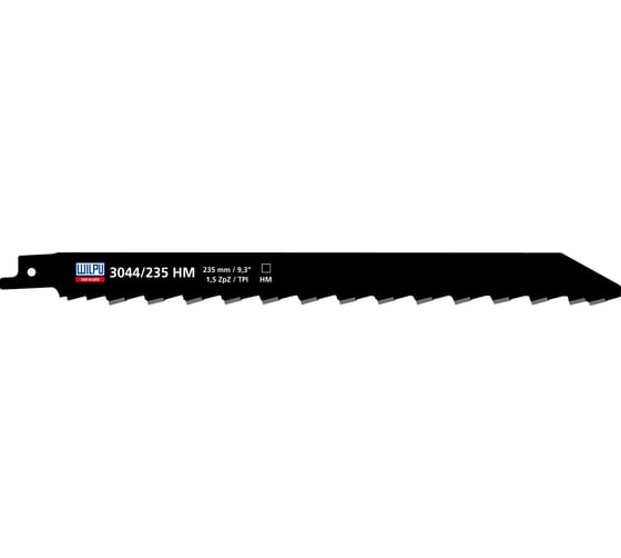Полотно сабельное 3044/235 НМ (1 шт; 235х20х1.1 мм; 1.5 TPI) WILPU 1652300001
