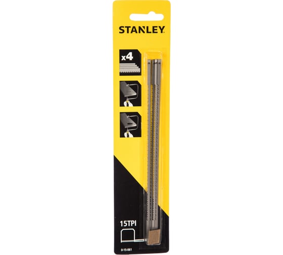 Пилка для лобзика 0-15-106, 4 шт Stanley 0-15-061