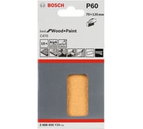 Набор 10 шлифлистов по дереву и краске (70х125 мм; K60) Bosch 2608608Y20