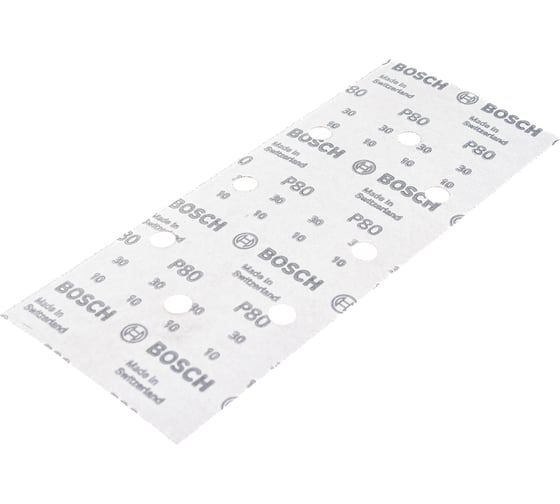 Набор 10 шлифлистов по дереву и краске (93x230 мм; 8 отв.; K40-180) Bosch 2608608X98