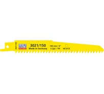 Полотно по древесине 3021/150 (5 шт; 150х19х1.27 мм; 130 мм; 6 TPI) WILPU 1221500005