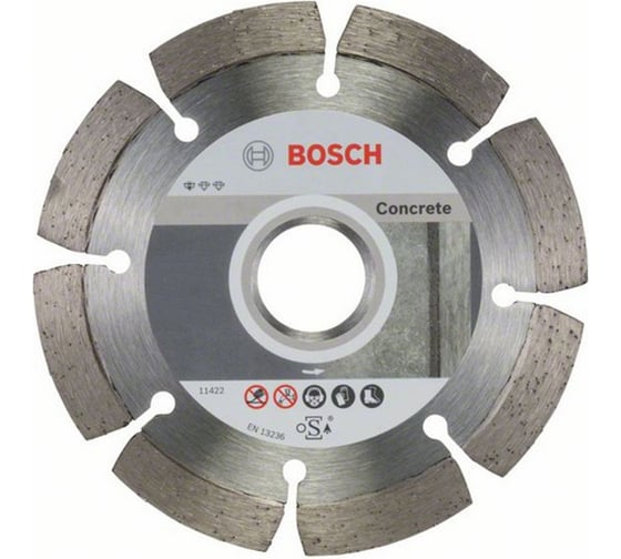 Диск алмазный по бетону (115х22.2 мм) 10 шт. Bosch 2608603239