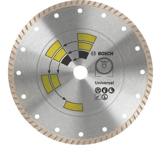 Диск алмазный универсальный Turbo (115х22.2 мм) Bosch 2609256407 1