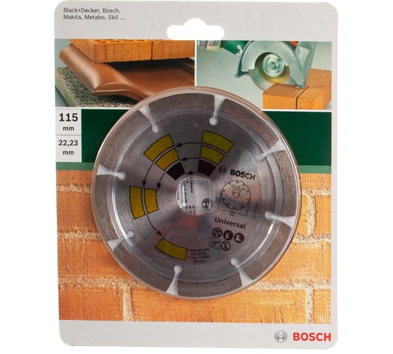 Диск алмазный универсальный (115х22.2 мм) Bosch 2609256400