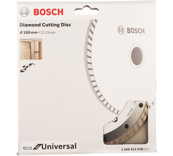 Диск алмазный ECO Universal Turbo (180х22.2 мм) Bosch 2608615038